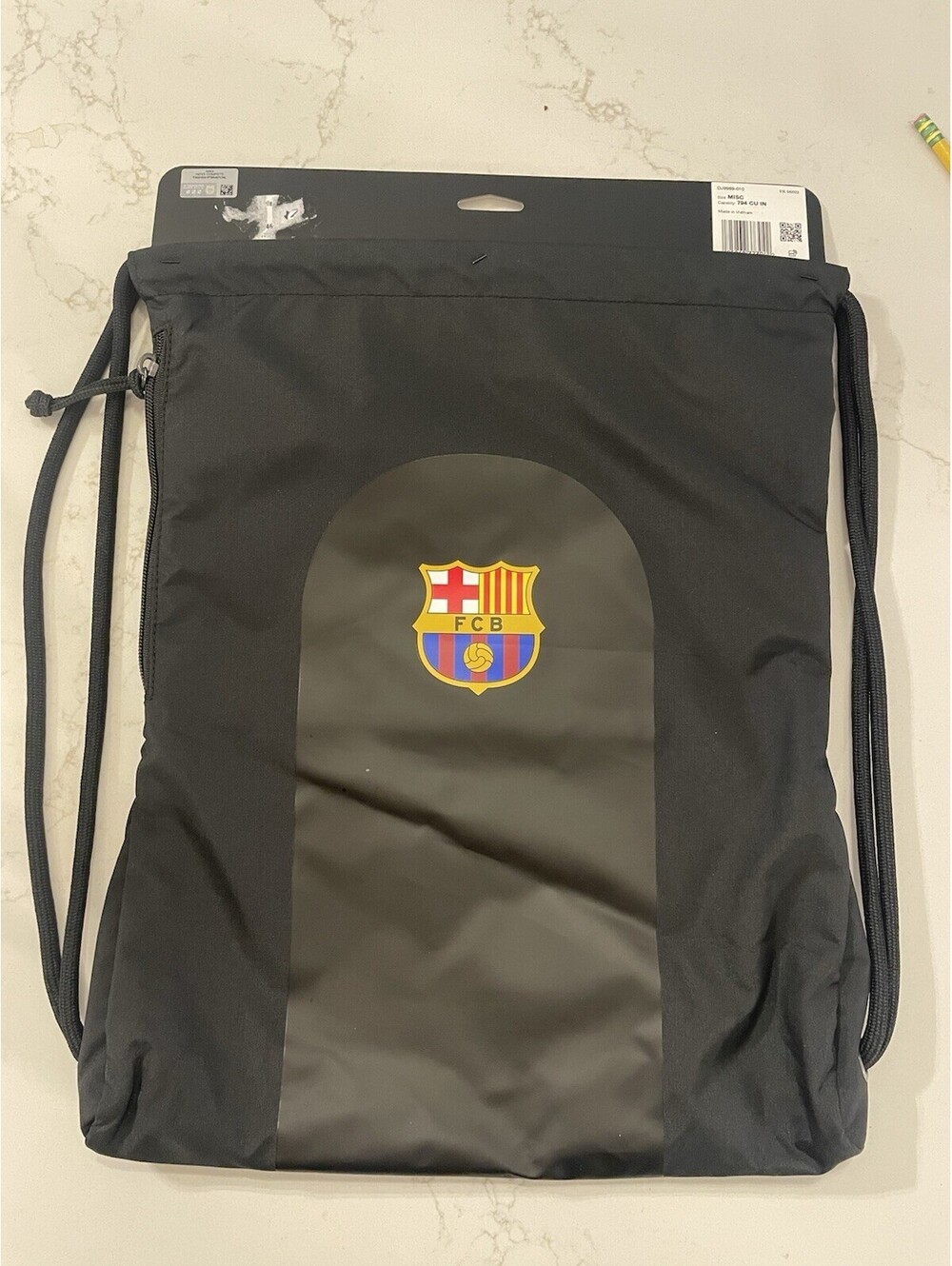 Nike FC Barcelona Stadium Gymsack Bag Drawstring Backpack Sack - NEW